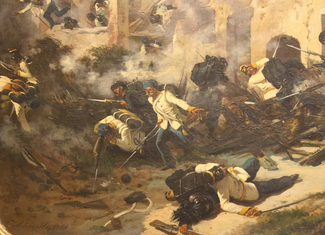 Episodio della battaglia di San Martino - Museo Statale, Arezzo, dettaglio